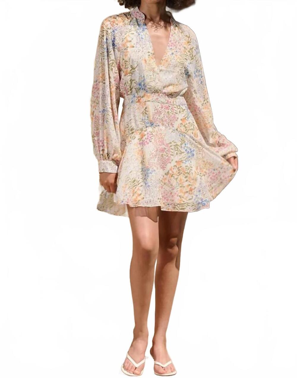 NEW LUCY PARIS zinnia wrap dress in floral